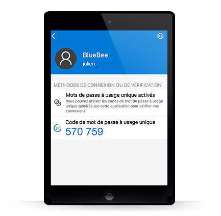 Double authentification — QR Code